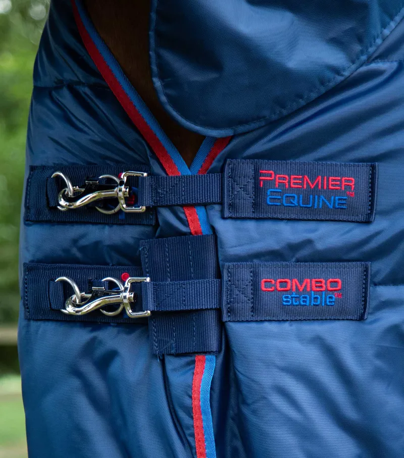 Premier Equine Combo Stable Rug 200g Navy 6 Premier Equine Combo Stable Rug 200g Navy - Image 4