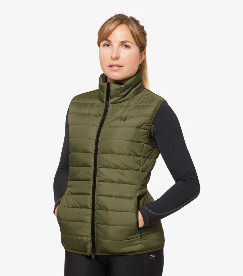 Premier Equine Dante Ladies Gilet Olive 4 Premier Equine Dante Ladies Gilet Olive - Image 2