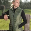 Premier Equine Dante Ladies Gilet Olive 1 Premier Equine Dante Ladies Gilet Olive -Equestrian Supplies Shop dante ladies riding gilet olive