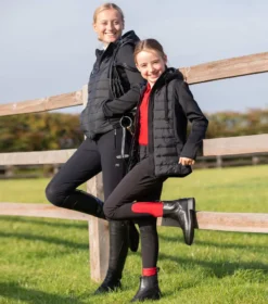 Premier Equine Diablo Junior Unisex Riding Breeches Black -Equestrian Supplies Shop diablo kids breeches black 2