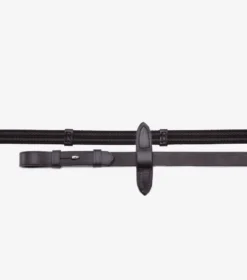 Premier Equine Domenico Web And Rubber Grip Reins Brown