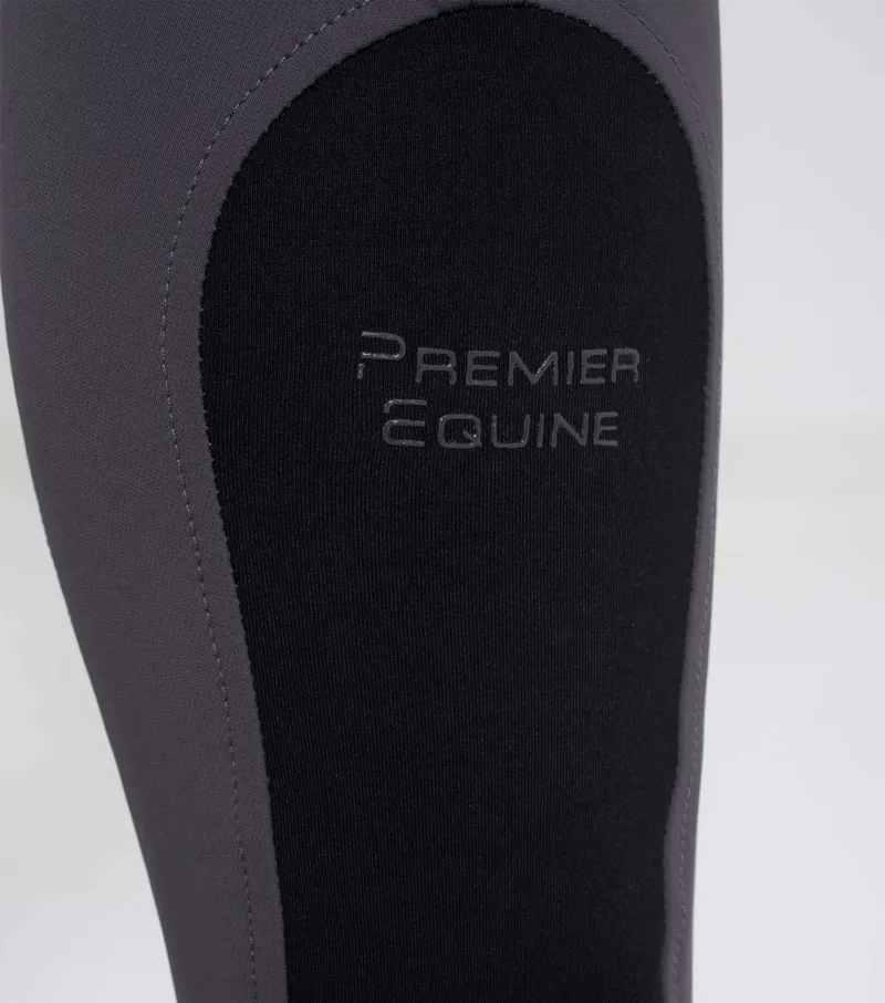 Premier Equine Emilio Men's Gel Knee Riding Breeches Anthracite Grey 7 Premier Equine Emilio Men's Gel Knee Riding Breeches Anthracite Grey - Image 5