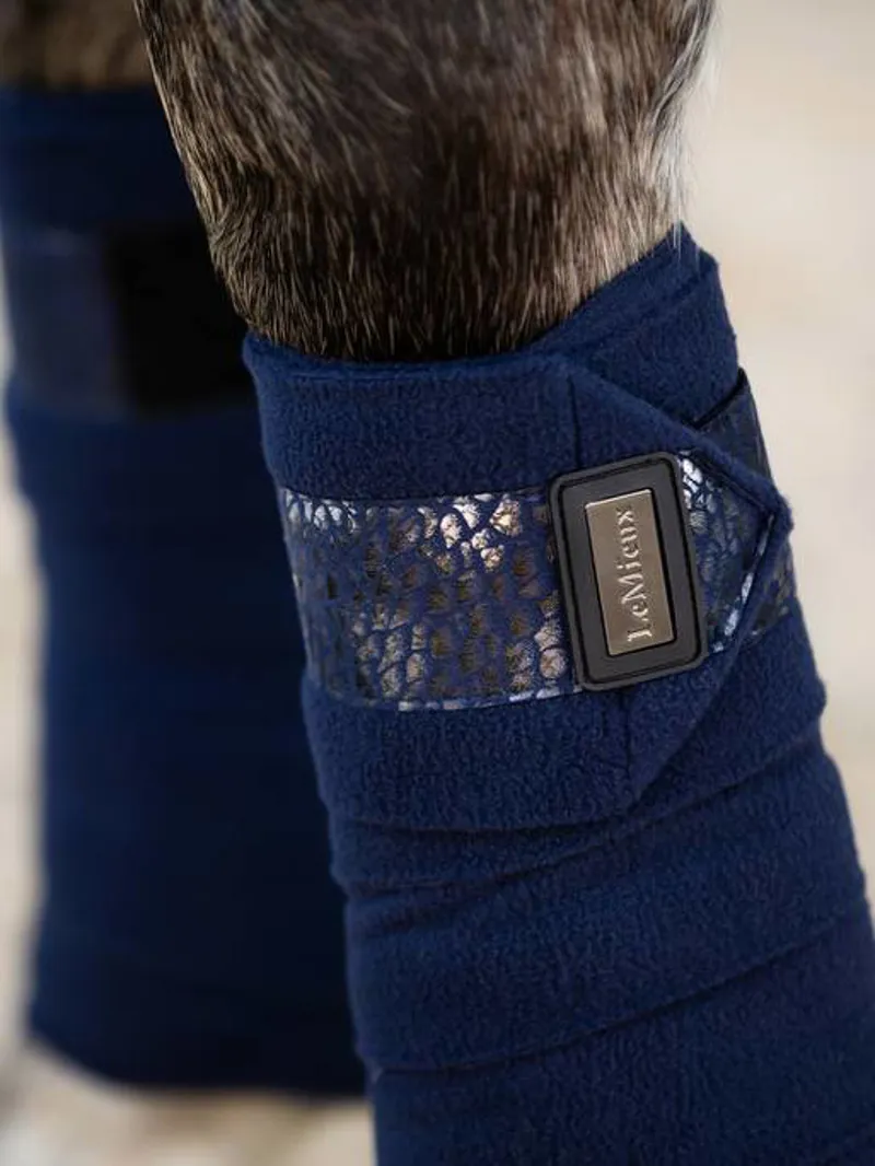LeMieux Adour Polo Bandages Navy 4 LeMieux Adour Polo Bandages Navy - Image 2
