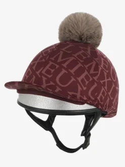 LeMieux Fleur Hat Silk Merlot -Equestrian Supplies Shop it04324 product pomhatsilk merlot 3