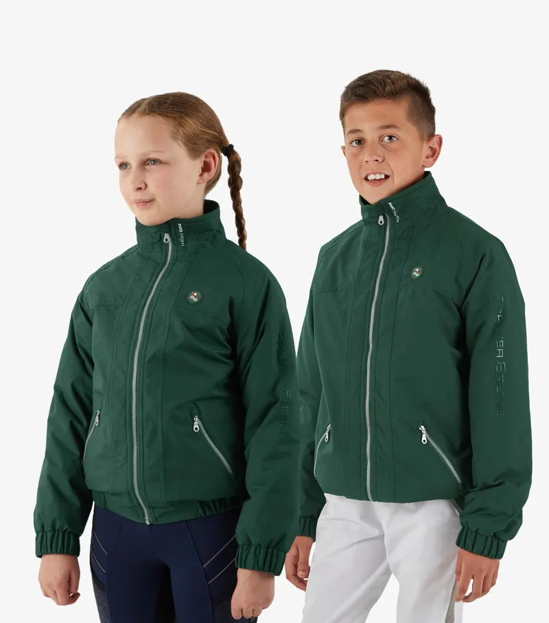 Premier Equine Junior Pro Rider Unisex Riding Jacket Green 3 Premier Equine Junior Pro Rider Unisex Riding Jacket Green