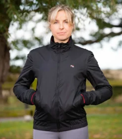 Premier Equine Ladies Pro Sport Waterproof Varsity Riding Jacket Black
