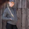 Premier Equine Ladies Pro Sport Waterproof Varsity Riding Jacket Grey -Equestrian Supplies Shop ladies pro sport waterproof varsity riding jacket grey