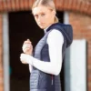Premier Equine Lamera Ladies Hybrid Technical Riding Gilet Navy -Equestrian Supplies Shop lamera ladies hybrid technical riding gilet navy