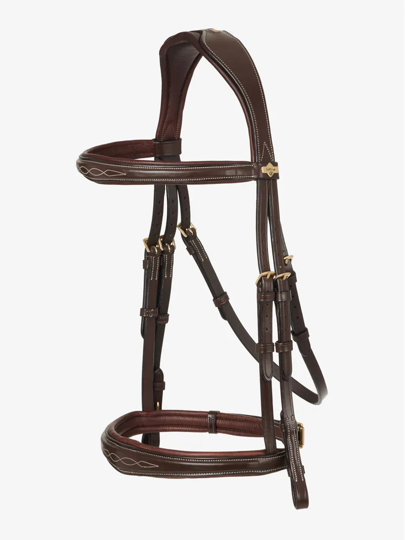 LeMieux Kudos Competition Flash Bridle Havana 4 LeMieux Kudos Competition Flash Bridle Havana - Image 2