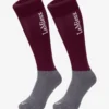LeMieux Competition Socks Twin Pack Burgundy 1 LeMieux Competition Socks Twin Pack Burgundy -Equestrian Supplies Shop lm competitionsocks burgundy