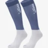 LeMieux Competition Socks Twin Pack Ice Blue -Equestrian Supplies Shop lm competitionsocks iceblue