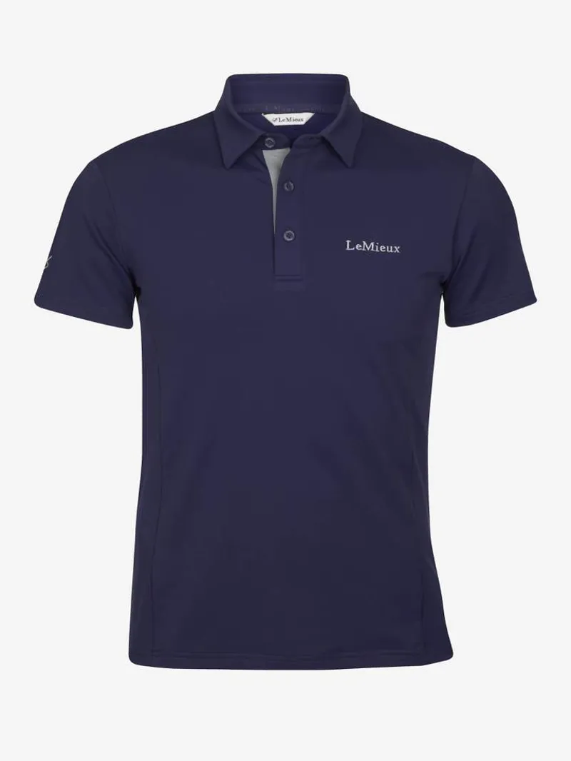 LeMieux Junior Pro Polo Shirt Navy 3 LeMieux Junior Pro Polo Shirt Navy