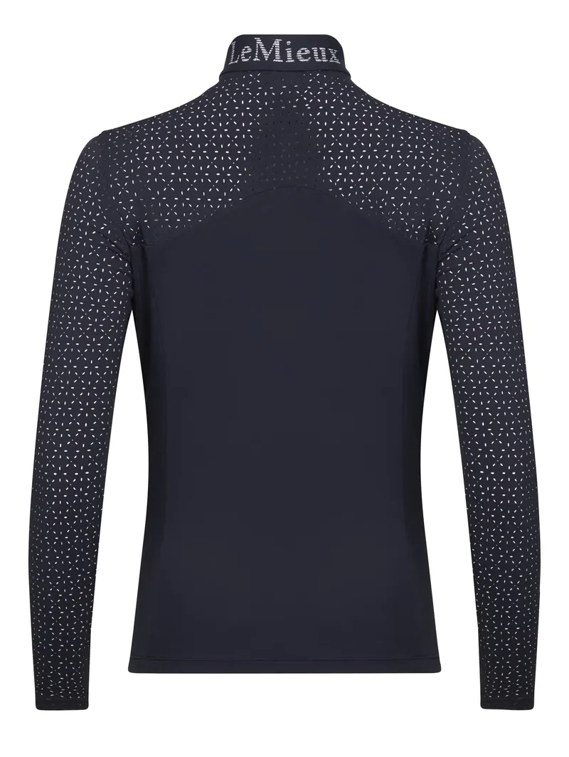 LeMieux Longsleeve Lazercut Baselayer Navy 6 LeMieux Longsleeve Lazercut Baselayer Navy - Image 4