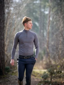 LeMieux Mens Base Layer Slate Grey 11 LeMieux Mens Base Layer Slate Grey -Equestrian Supplies Shop lm mensbaselayer grey5 hr
