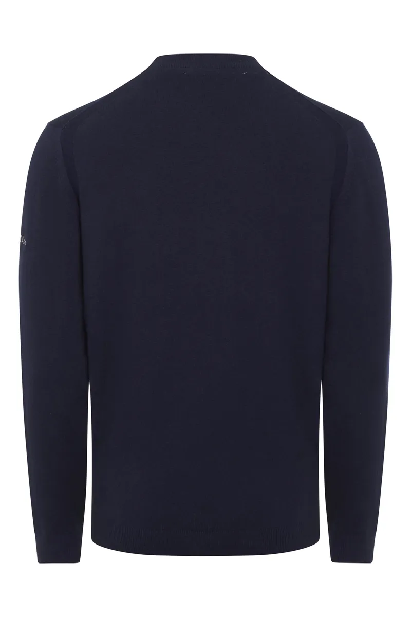 LeMieux Mens Crew Neck Jumper Navy 6 LeMieux Mens Crew Neck Jumper Navy - Image 4