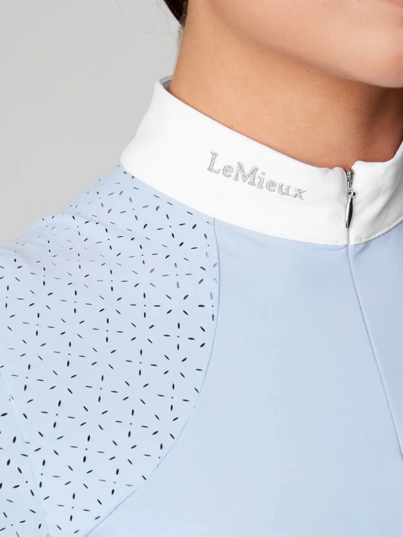 LeMieux Olivia Short Sleeve Show Shirt Mist 5 LeMieux Olivia Short Sleeve Show Shirt Mist - Image 3