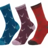 LeMieux Valencia Bamboo Socks - 3 Pack Stags 1 LeMieux Valencia Bamboo Socks - 3 Pack Stags -Equestrian Supplies Shop lm sockset deer lr