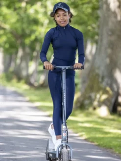 LeMieux Young Rider Pull On Breech Indigo 12 LeMieux Young Rider Pull On Breech Indigo -Equestrian Supplies Shop lm youthbaselayer navy17 hr