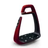 Freejump Soft Up Classic Pearl Stirrups - Red / Black 1 Freejump Soft Up Classic Pearl Stirrups - Red / Black -Equestrian Supplies Shop lrsoftupclassic pearlredblack