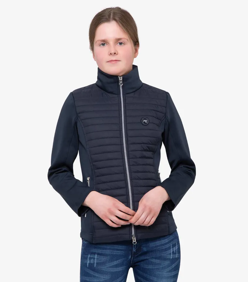 Premier Equine Mini Elena Girl's Hybrid Riding Jacket Navy 4 Premier Equine Mini Elena Girl's Hybrid Riding Jacket Navy - Image 2