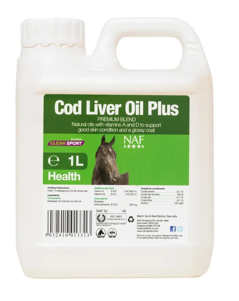 NAF 1 Litre Cod Liver Oil Plus 3 NAF 1 Litre Cod Liver Oil Plus