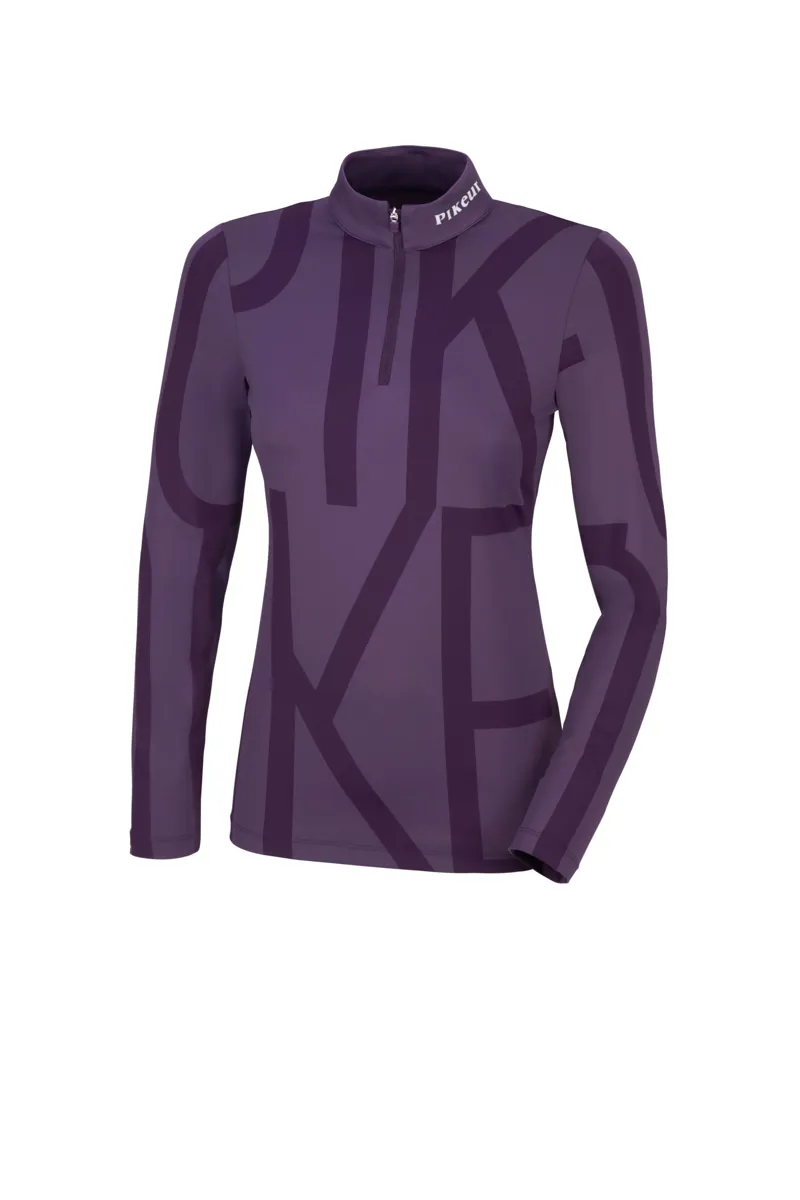 Pikeur Classic Sports Print Shirt Blueberry 3 Pikeur Classic Sports Print Shirt Blueberry