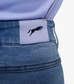 Premier Equine Rocket Girls Denim Riding Breeches Denim Violet -Equestrian Supplies Shop rocket kids denim breeches violet 5