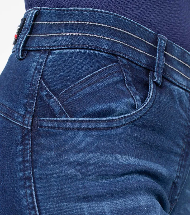 Premier Equine Mini Roxy Girl's Denim Riding Breeches 6 Premier Equine Mini Roxy Girl's Denim Riding Breeches - Image 4