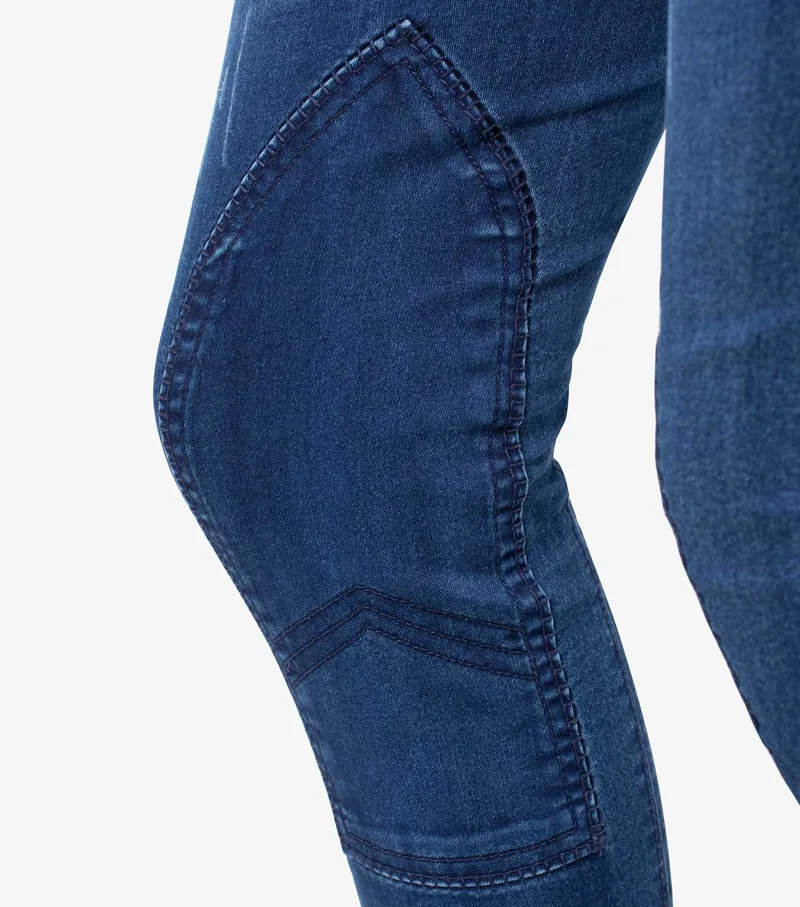 Premier Equine Mini Roxy Girl's Denim Riding Breeches 4 Premier Equine Mini Roxy Girl's Denim Riding Breeches - Image 2