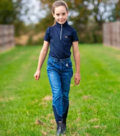 Premier Equine Mini Roxy Girl's Denim Riding Breeches