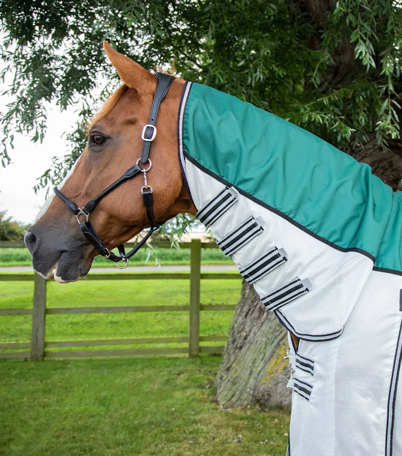 Premier Equine ShowerTex Fly Rug With Surcingles Green 4 Premier Equine ShowerTex Fly Rug With Surcingles Green - Image 2