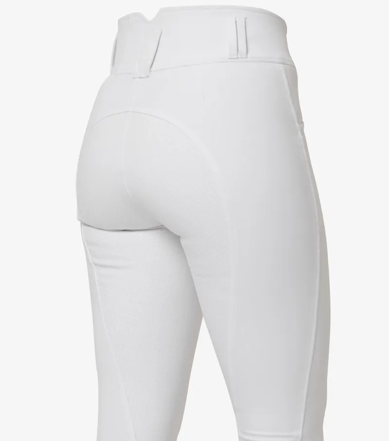 Premier Equine Sophia Ladies Full Seat High Waist Riding Breeches White 7 Premier Equine Sophia Ladies Full Seat High Waist Riding Breeches White - Image 5