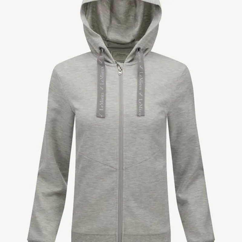 LeMieux Leonie Zip Through Hoodie Grey Marl 3 LeMieux Leonie Zip Through Hoodie Grey Marl