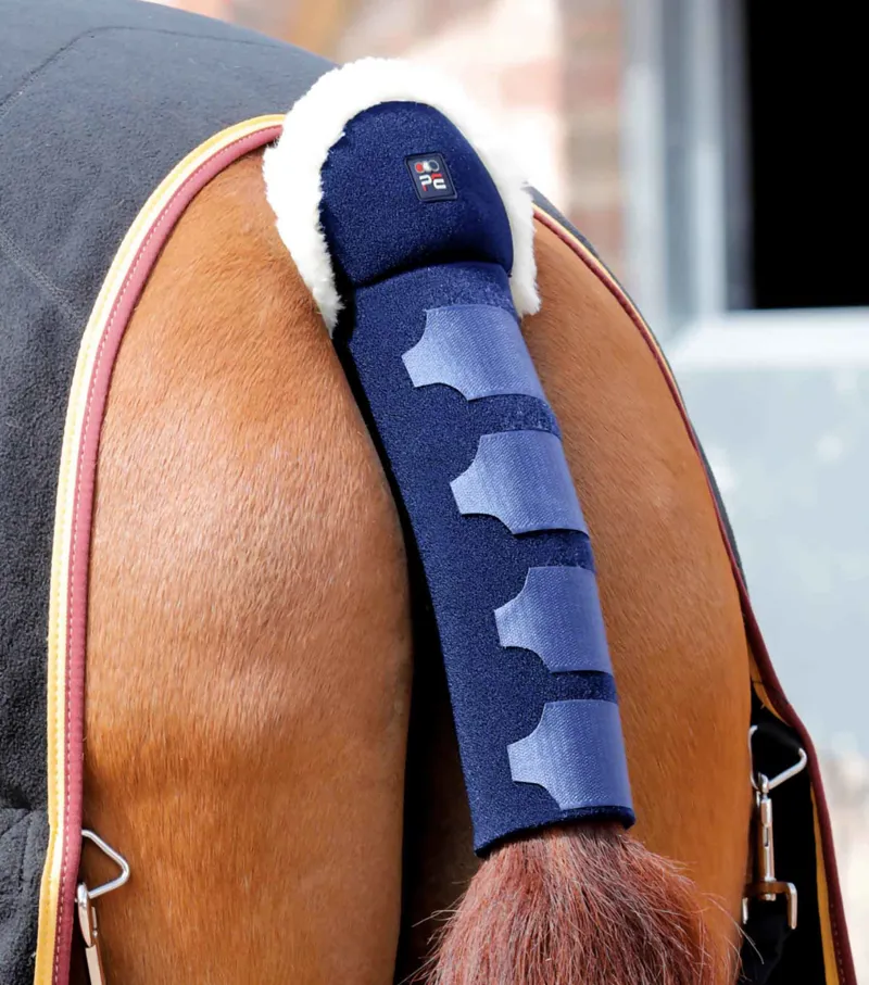 Premier Equine Techno Wool Anti-Slip Tail Guard Navy 3 Premier Equine Techno Wool Anti-Slip Tail Guard Navy