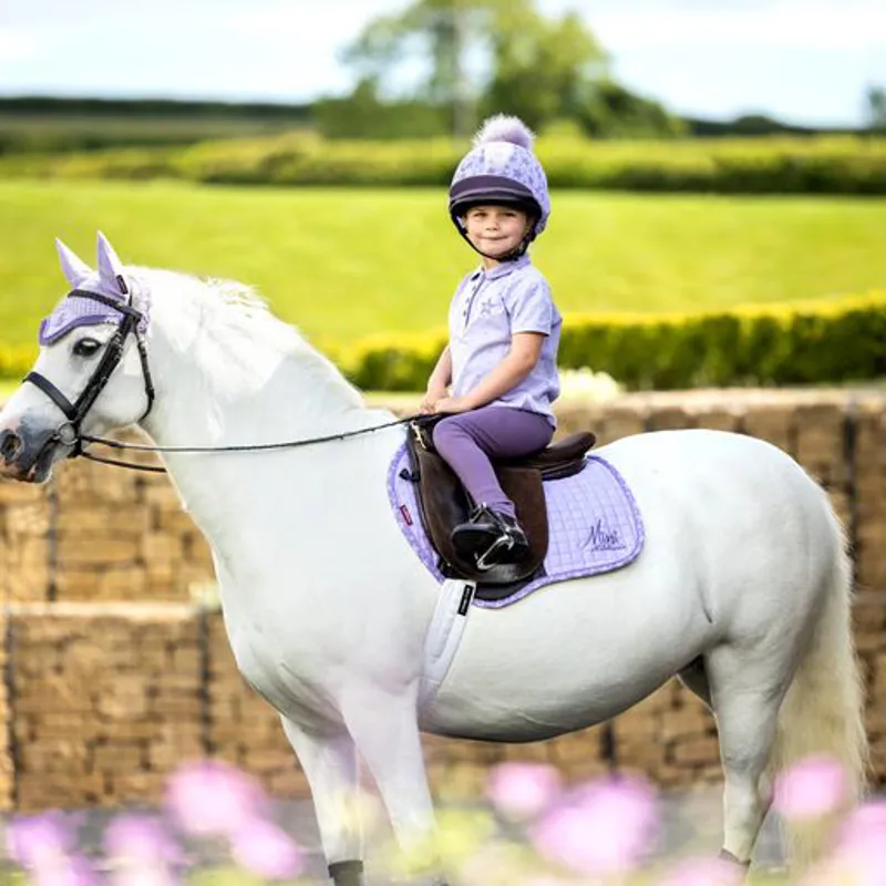 LeMieux Mini Jump Suede Square Wisteria 4 LeMieux Mini Jump Suede Square Wisteria - Image 2